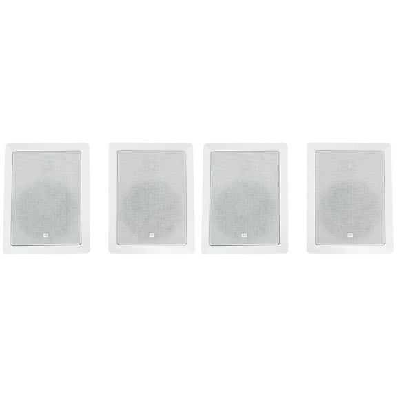 (4) JBL Control 126 W 6.5" 2-Way In-Wall Speakers For Home/Restaurant/Bar/Cafe