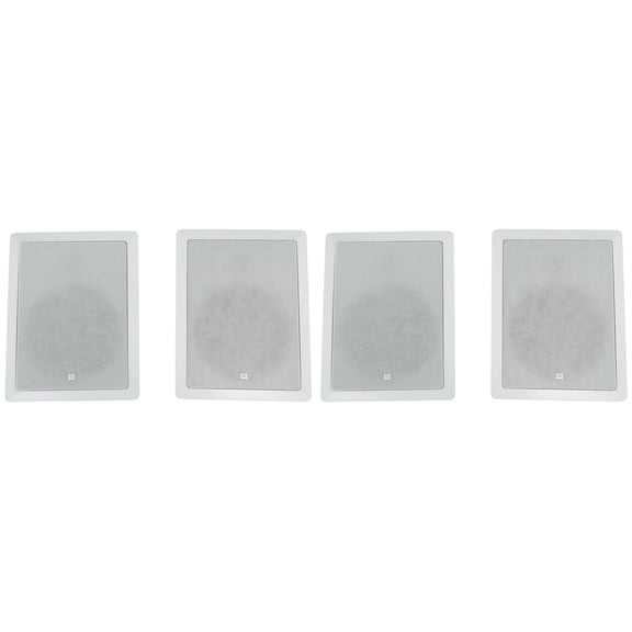 (4) JBL Control 128 W 8" 2-Way In-Wall Speakers For Home/Restaurant/Bar/Cafe