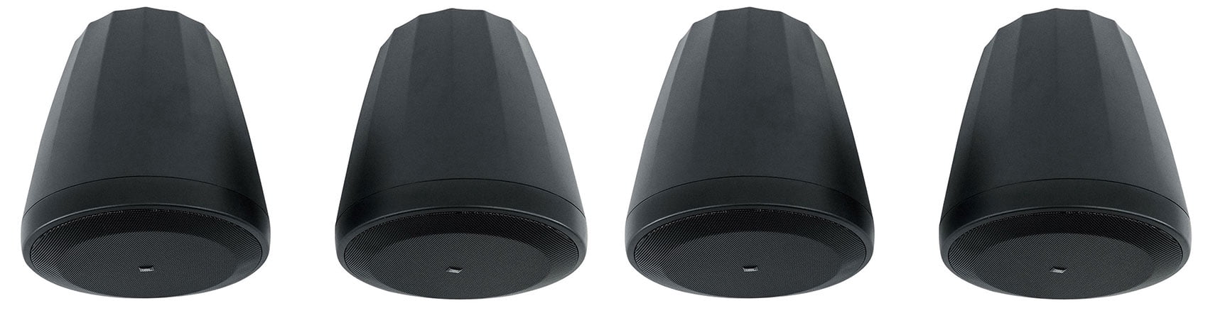 4) JBL Control 64P/T 4" 30w Commercial 70v Black Hanging Pendant Speakers C64P/T