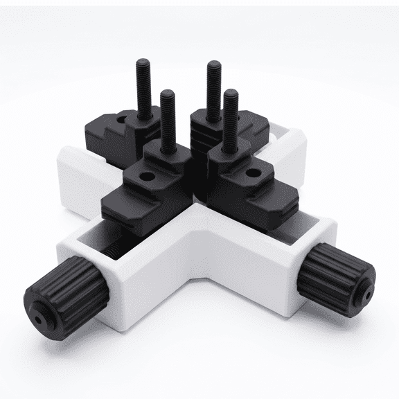 2PC 4-Jaw Adjustable Desk Vise Clamp for Soldering, Circuit Board Repair, and Crafts - Non-Scratch PLA+ Electronic Board Holder