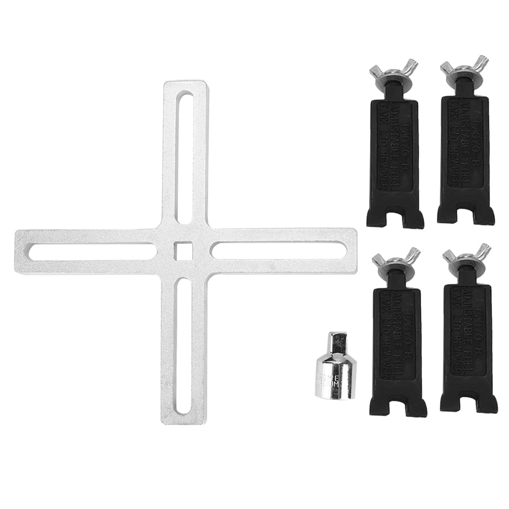 4 Jaw Fuel Tank Lid Wrench Spanner Adjustable Fuel Pump Send Unit