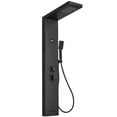 thumbnail image 1 of 4-Jet Rainfall Shower Panel System with Rainfall Waterfall Shower Head and Shower Wand With LED Light in Stainless Steel, 1 of 15