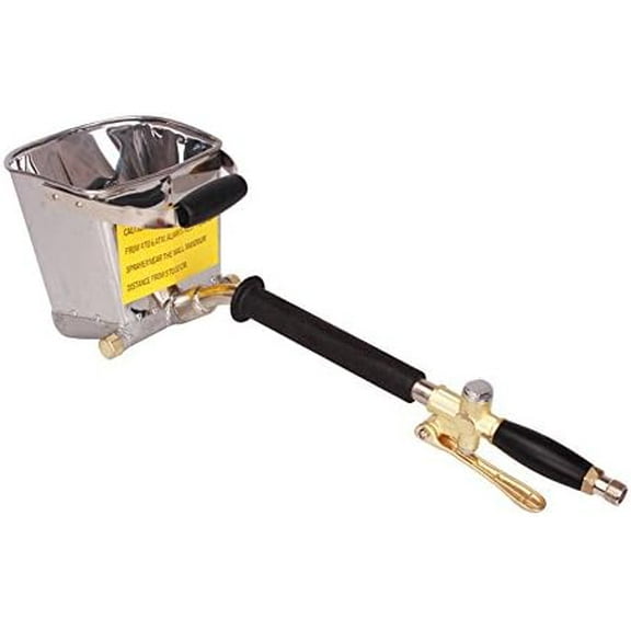 4 Jet Wall Sprayer - Stucco Sprayer - Cement Mortar Concrete Air Stucco Plastering Sprayer Hopper Paint Wall Tool (US Stock)