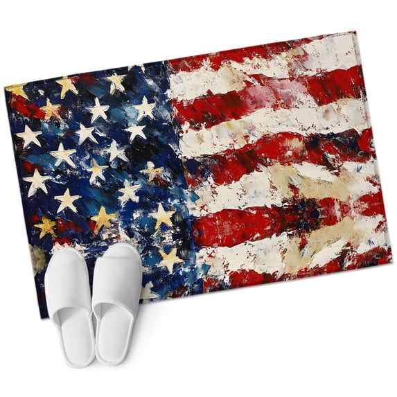 4 of July Bathroom Rug Washable 2x3 Entryway Rug Non Slip Vintage ...