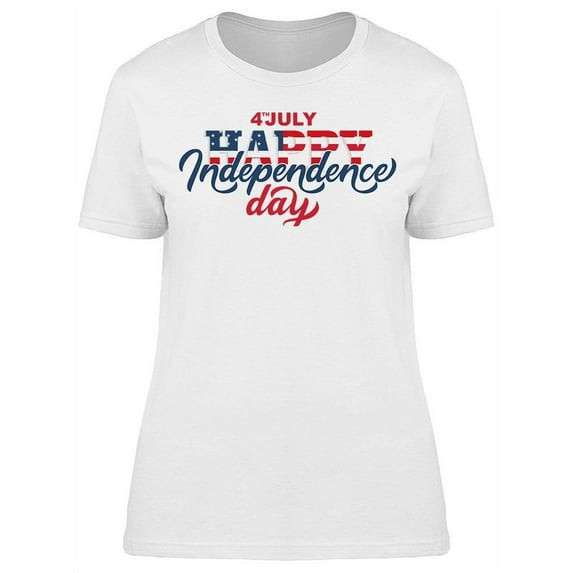 4 July Independence Day, Banner T-Shirt Women -Image by Shutterstock, Female Small