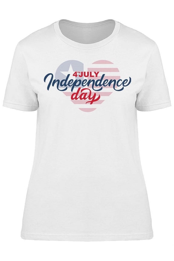 4 July, Independence Day T-Shirt Women -Image by Shutterstock, Female Large