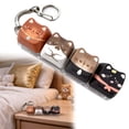 thumbnail image 1 of 4-Key Cat Themed Keyboard Clicker Fidget,Cute Stress Relief Toy,Portable Keyboard Keychain for Daily Anxiety Relief, 1 of 7