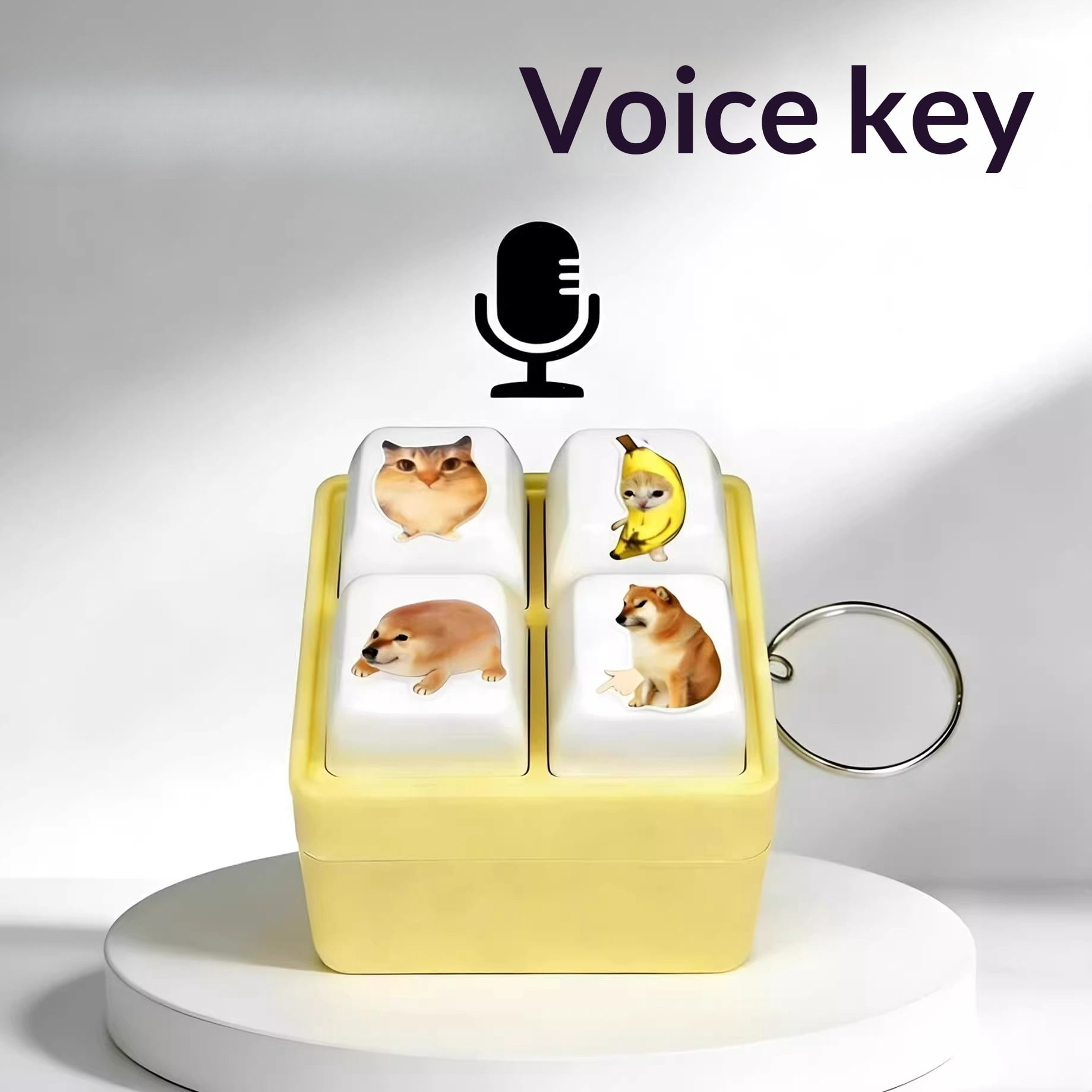 4-Key Keyboard Fidget Toy - Sound Keychain - Walmart.com