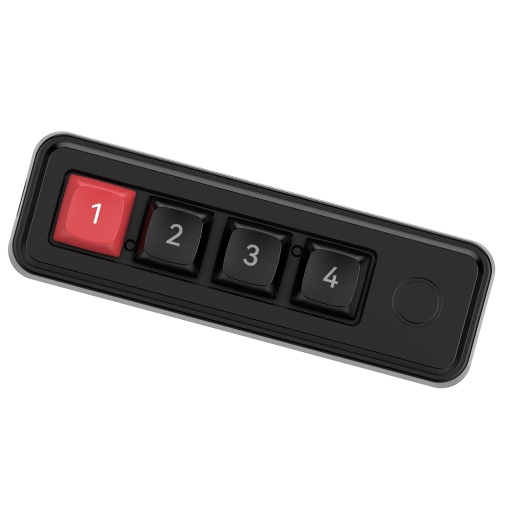4 Key Mechanical Gaming Keyboard Customizable Hot Swap Key with LED ...