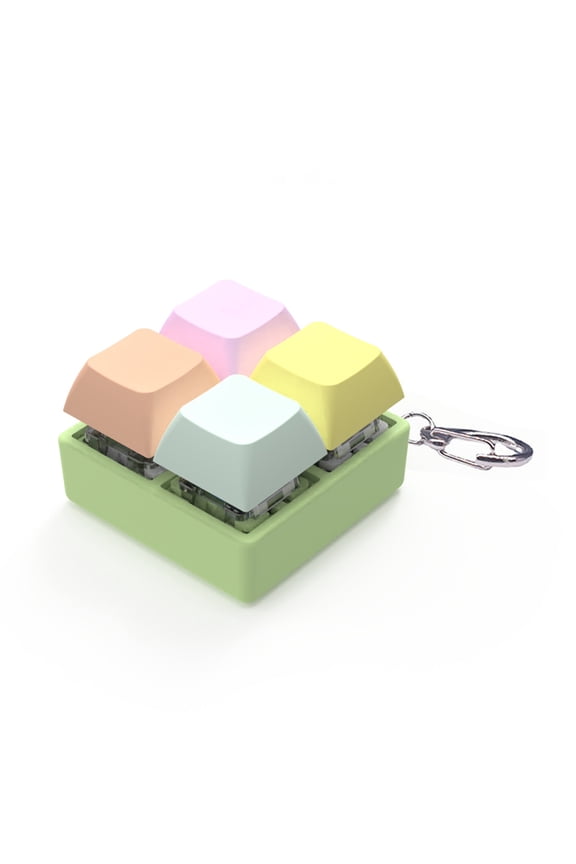 4-Key Switches Tester Switches Samplers Mechanical Keyboard Keyswitch Testing Tool Switches LED Light Keychain Toy