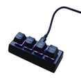 thumbnail image 1 of 4 Key USB Corded Keyboard Cut Copy Paste Select Durability for Schools and Offices Gamers and Data Entry, 1 of 10