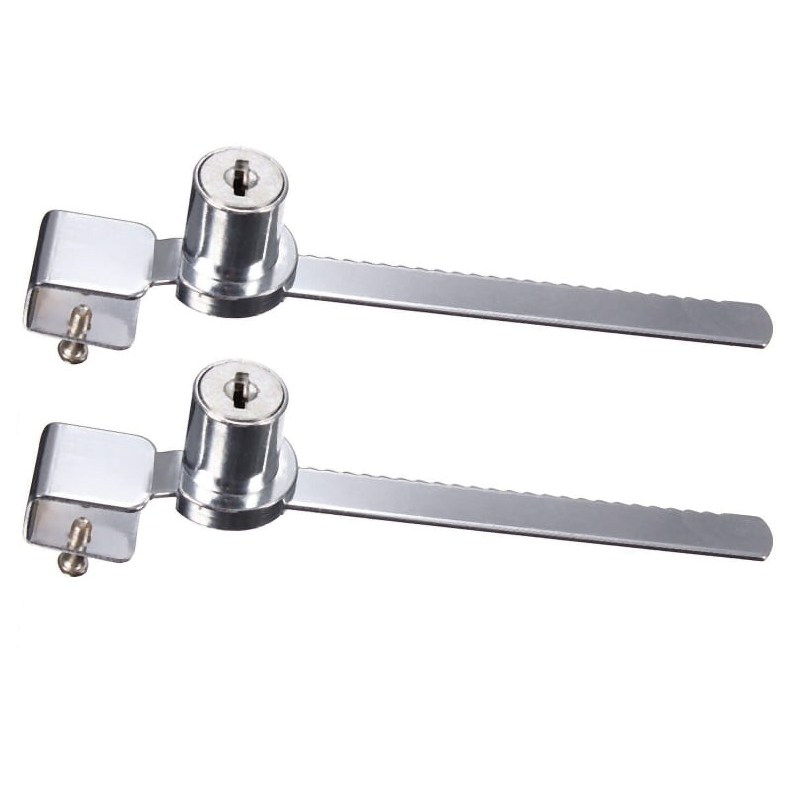 4 Keys +Keyed Alike Display Case Showcase Lock Sliding Glass Door Lock