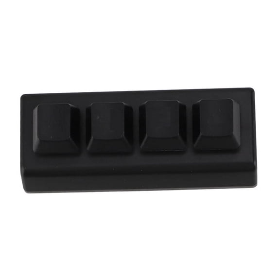 4 Keys Programmable Keypad Red Switch Ctrl C V Enter Mini Mechanical Keyboard Support NKRO for Gaming Office Black B