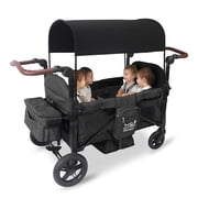 Rovique Wagon Stroller 4 Seater – Includes Adjustable Canopy,Convertible Seats, Snack Tray, Parent Organizer