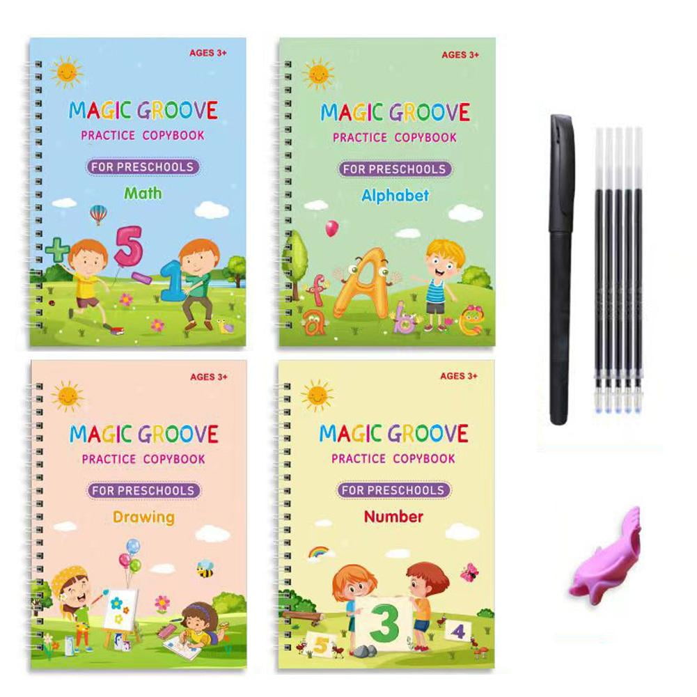 4 Kids Magic Handwriting Copybook Reused Groove Practice