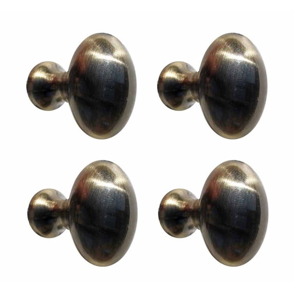 4 Kitchen Cabinet Knob Antique Brass Door Pull Handle| Renovator's Supply