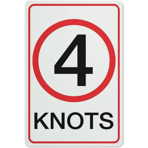 4 Knots Sign 8X12 Inch Rust Free Aluminum Easy To Read & Sturdy Keep Out Outdoor Metal Signs For Home Farm Yard