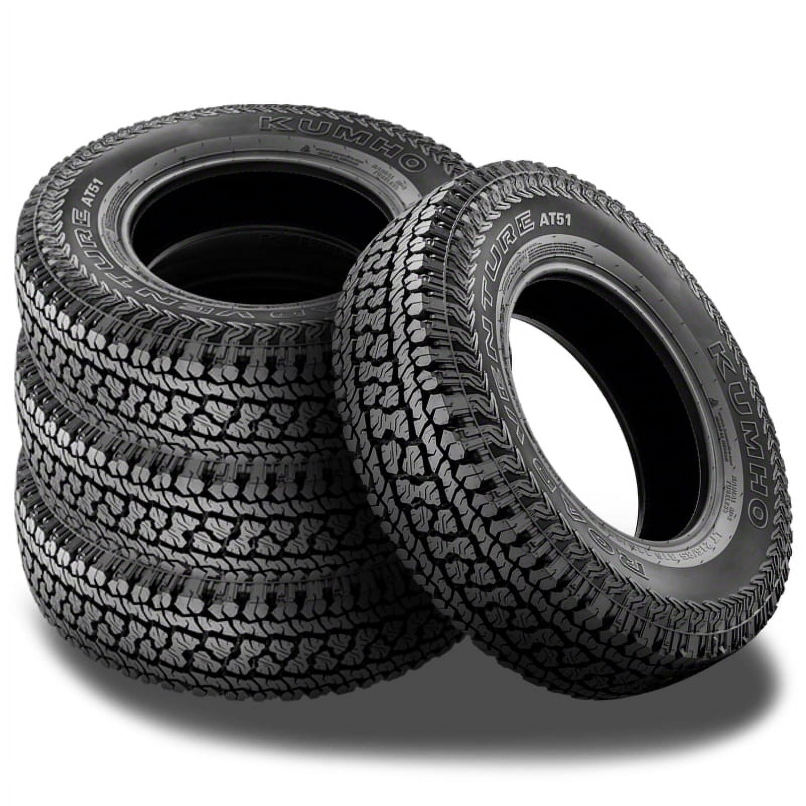 4 Kumho Road Venture AT51 215/85R16 115/112Q 10 Ply All Terrain Truck Tire 3PMSF 2305593 / 215/85/16 / 2158516