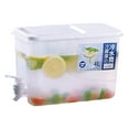 thumbnail image 1 of 4 L Plastic Drink Dispenser with Spigot, Refrigerator Cold Kettle for Iced Tea Lemonade, Removable Fruit Filter Plate, Space-Saving Pitcher for Party Picnic Daily Water, 1X Cold Water Bottle, 1 of 9