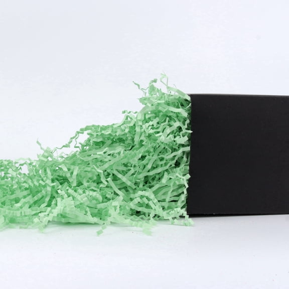 4 LB Light Green Crinkle Paper Shred Filler for Gift Wrapping Birthdays Weddings Anniversaries Valentines Day Party Decorations