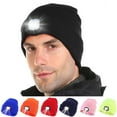 thumbnail image 1 of SkyAuks Adjustable Brightness LED Beanie Hat USB Rechargeable, 1 of 8