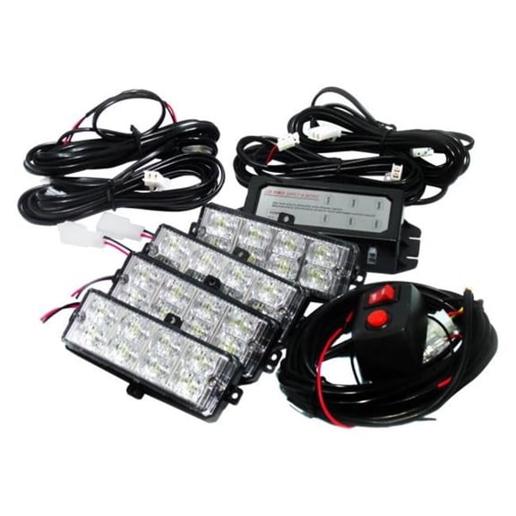 4-LED Grill Strobe Kit, White