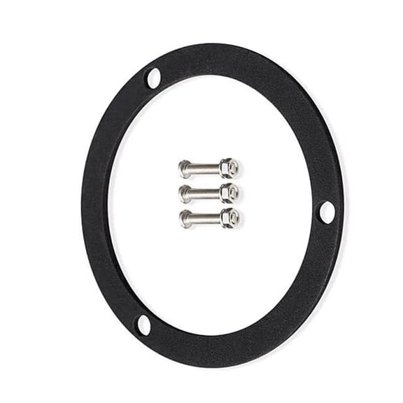 4" LED Light Adapter Conversion Kit with Stainless Steel Bezel