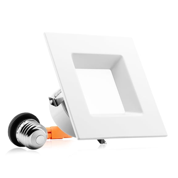 4" LED Square Downlight - Recessed Light - 10W