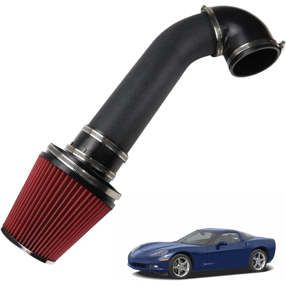 4'' LS Swap Cold Air Intake Kit Compatible with LS1 LS2 LSX LQ4 LQ9 Restomod Camaro Chevelle GTO Monte Carlo Caprice Silver
