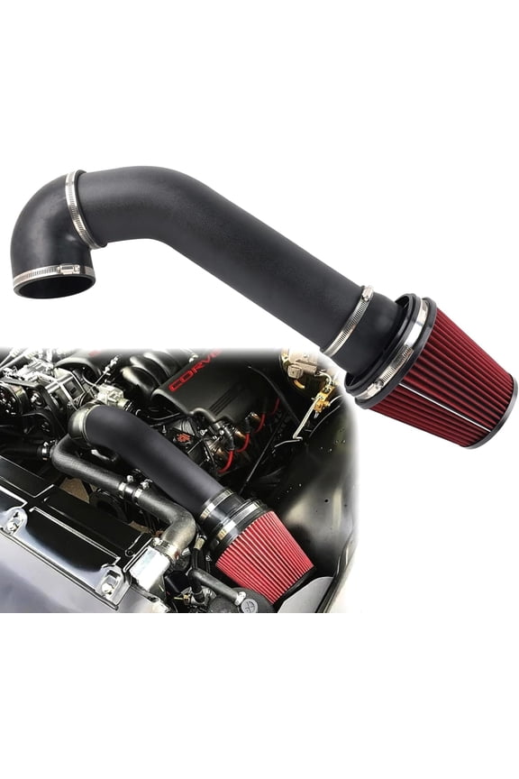 4'' LS Swap Cold Air Intake Kit, Universal Fit, Compatible with LS1 LS2 LSX LQ4 LQ9 Restomod A-Body G-Body Camaro Chevelle GTO Monte Carlo Caprice