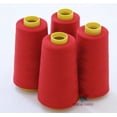 thumbnail image 1 of 4 Large Cones (3000 yards each) of Polyester threads for Sewing Quilting Serger Red Color from ThreadNanny, 1 of 1