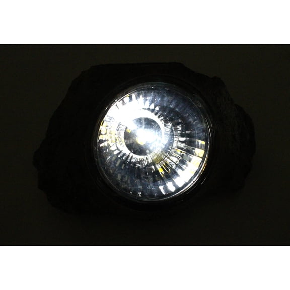 4 Large Outdoor Garden 3-LED Solar Decorative Rock Stone Spot Lights Lamp