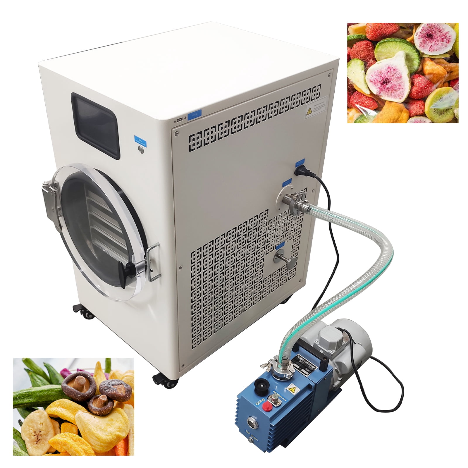 4-Layer -50-60℃ Freeze Dryer Machine Fruit Vegetable Vacuum Sublimation Experimental 1.1KW 110V