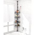 thumbnail image 1 of 4 Layer Corner Shower Caddy, Stainless Steel ​Constant Tension Pole Shower Organizer, Adjustable Corner Shower Shelf, Rustproof 3.3 to 9.8 ft, 1 of 6