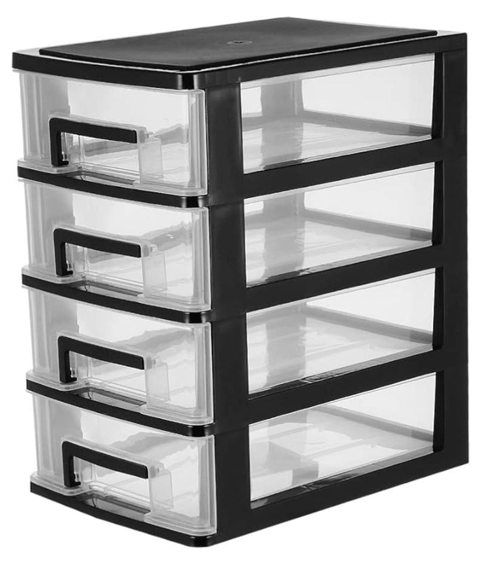 4 Layer Desktop Cabinet Plastic Drawer Cabinet Storage Cabinet for ...