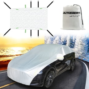 4-Layer Half Car Cover Top Windscreen Waterproof All Weather UV Hatchback SUV