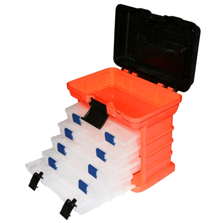 big fishing tackle box portable 4 layers fishing Plano 4-Drawer it has a spot for everything you need to keep neatly stored 4 Layers Fishing Tackle Box