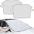 thumbnail image 1 of 4-Layer Magnetic Windshield Cover for Car, Universal Frost Snow & Sun Protector with Side Mirrors Cover for Most Cars, SUV, 1 of 6