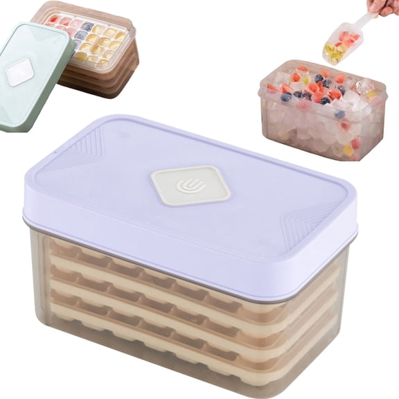 4-Layer Press-Type Ice Maker Box A - Durable and Practical Ice-Making Solution