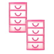 4 Layer Stack & Carry Box Plastic Multipurpose Portable Storage Container Box Handled Organizer Storage Box For Organizing Stationery Sewing Art Craft Jewelry And Beauty Suppli