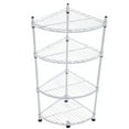 thumbnail image 1 of 4-Layer Triangle Corner Shelf Storage Rack For Kitchen Bathroom, 1 of 5
