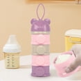 thumbnail image 1 of 4 Layers Baby Milk Powder Formula Dispenser, Infant Milk Powder Box Stackable Food Snacks Storage Box Formula Container for Travel, 1 of 7