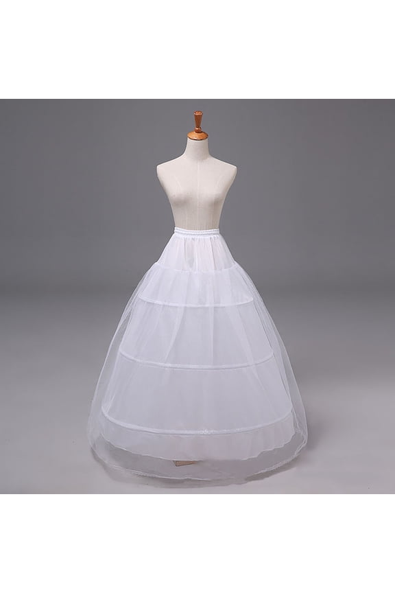 4 Layers Wedding Dress Underskirt for Women,White 4 Hoops Tulle Crinoline Petticoat Skirt,31.5-35.4 Inch Long