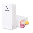thumbnail image 1 of 4 Lb Kraft White Paper Bags Lunch (250 Count) - Bulk Disposable Lunch Sacks, Small Size Blank Bag for Kids, Good for a Snack, Sandwich, Grocery Food, and Arts & Crafts Projects, Stock Your Home, 1 of 7