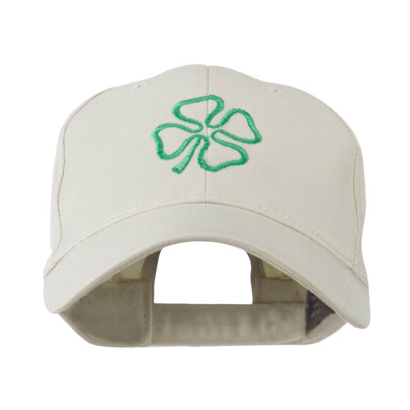 4 Leaf Clover Holiday Embroidered Cap - Stone OSFM