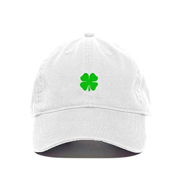 4 Leaf Clover Shamrock Baseball Cap Embroidered Cotton Adjustable Dad Hat