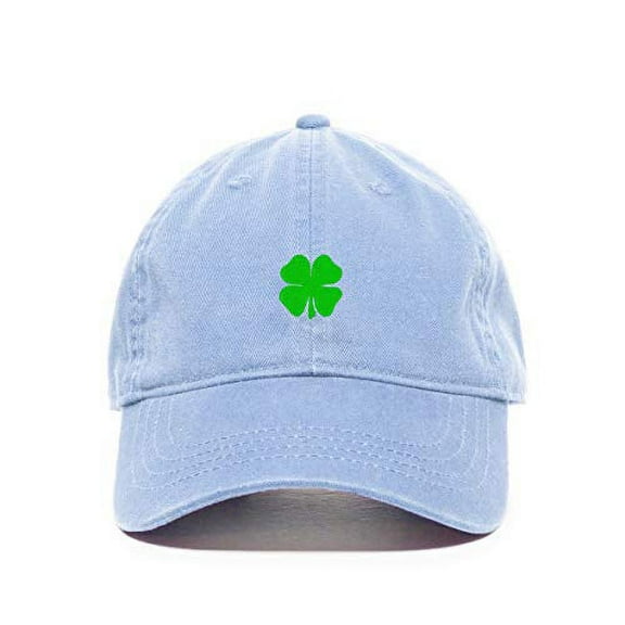 4 Leaf Clover Shamrock Baseball Cap Embroidered Cotton Adjustable Dad Hat