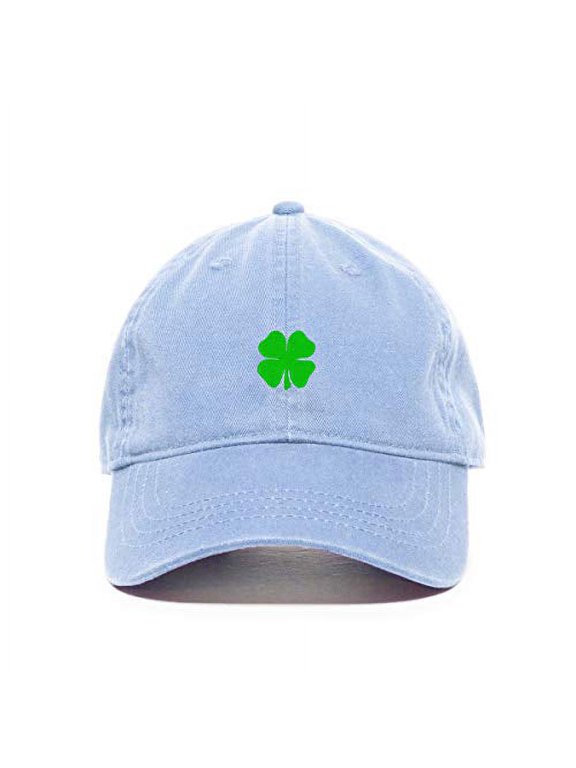 4 Leaf Clover Shamrock Baseball Cap Embroidered Cotton Adjustable Dad Hat