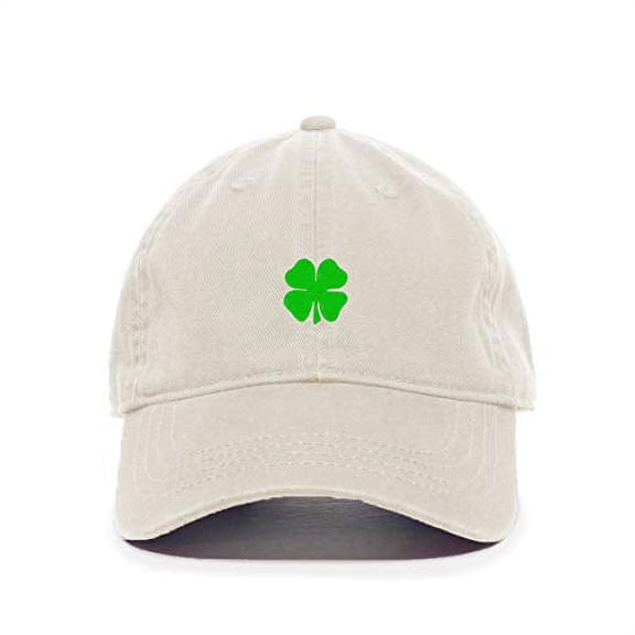 4 Leaf Clover Shamrock Baseball Cap Embroidered Cotton Adjustable Dad Hat