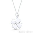 thumbnail image 1 of 4-Leaf Shamrock Irish Luck Charm Pendant in .925 Sterling Silver, 1 of 1